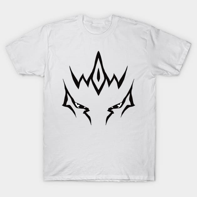 Fenrys Wolf Mode Face Tattoo from Chillin in Another World with Level 2 Super Cheat Powers or Lv2 kara Cheat datta Anime Girl Characters L2KCD-1 T-Shirt by Animangapoi